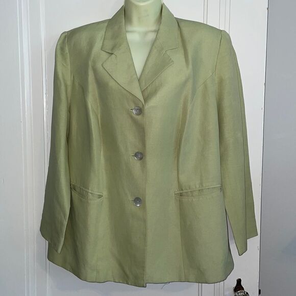 Casual Corner Woman light green blazer/jacket - Picture 1 of 11